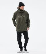 Dope cosy ii 2021 поларена качулка 4PZP324 маслинено зелено мъже - Image 4