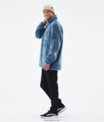 Dope вълнен поларен пуловер 4PZP337 синя стомана мъже - Image 5