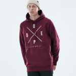 Dope ежедневна качулка 4PZP297 2x нагоре бордо мъже