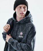 Dope ежедневна качулка 4PZP299 роза избелена черна мъже - Image 3