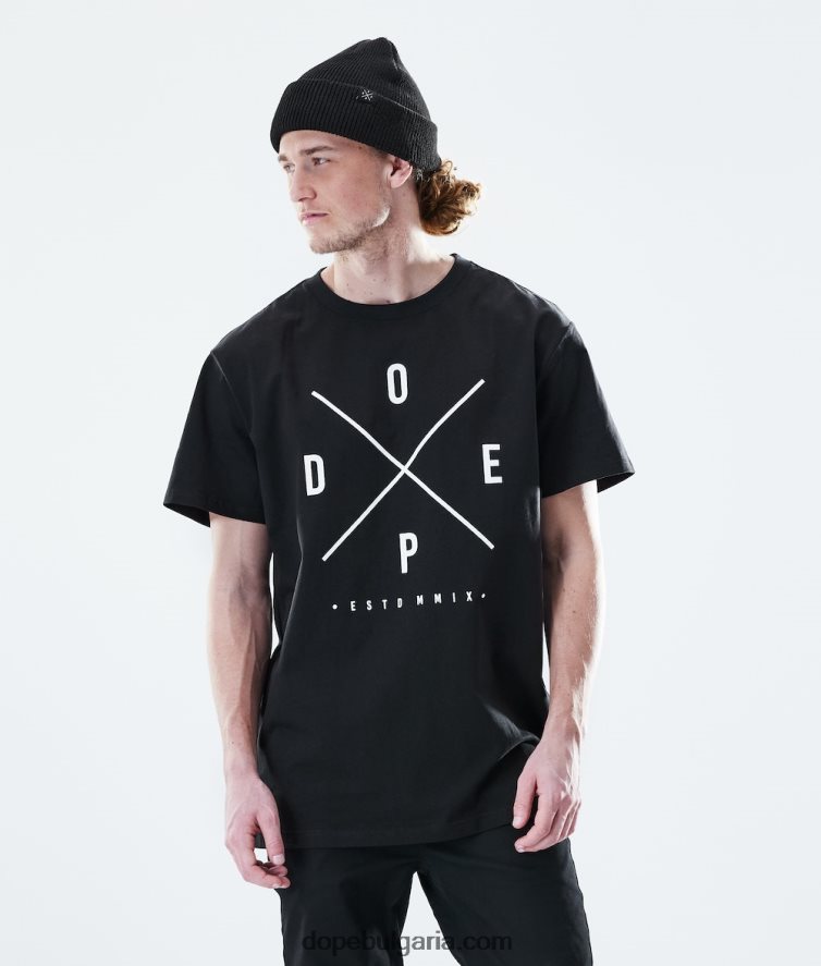 dope_d0b5d0b6d0b5d0b4d0bdd0b5d0b2d0bdd0b0_d182d0b5d0bdd0b8d181d0bad0b0_4pzp340_2_d0bfd18ad182d0b8_d187d0b5d180d0bdd0be_d0bcd18.jpg Dope ежедневна тениска 4PZP340 2 пъти черно мъже - Image 1