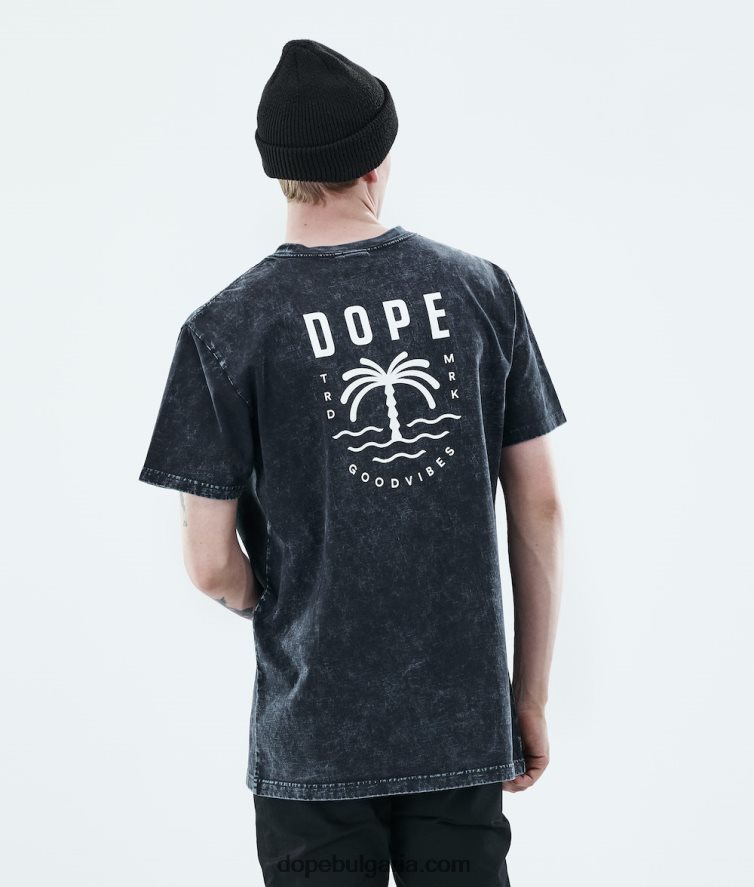 dope_d0b5d0b6d0b5d0b4d0bdd0b5d0b2d0bdd0b0_d182d0b5d0bdd0b8d181d0bad0b0_4pzp344_d0bfd0b0d0bbd0bcd0b0_d0b8d0b7d0b1d0b5d0bbd0b5d.jpg Dope ежедневна тениска 4PZP344 палма избелена черна мъже - Image 1