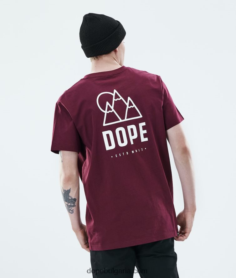dope_d0b5d0b6d0b5d0b4d0bdd0b5d0b2d0bdd0b0_d182d0b5d0bdd0b8d181d0bad0b0_4pzp355_d0bfd0bed0bad0b0d187d0b2d0b0d0bdd0b5_d0b1d0bed.jpg Dope ежедневна тениска 4PZP355 покачване бордо мъже - Image 1