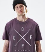 Dope ежедневна тениска 4PZP361 2 пъти по-избледняло грозде мъже - Image 2