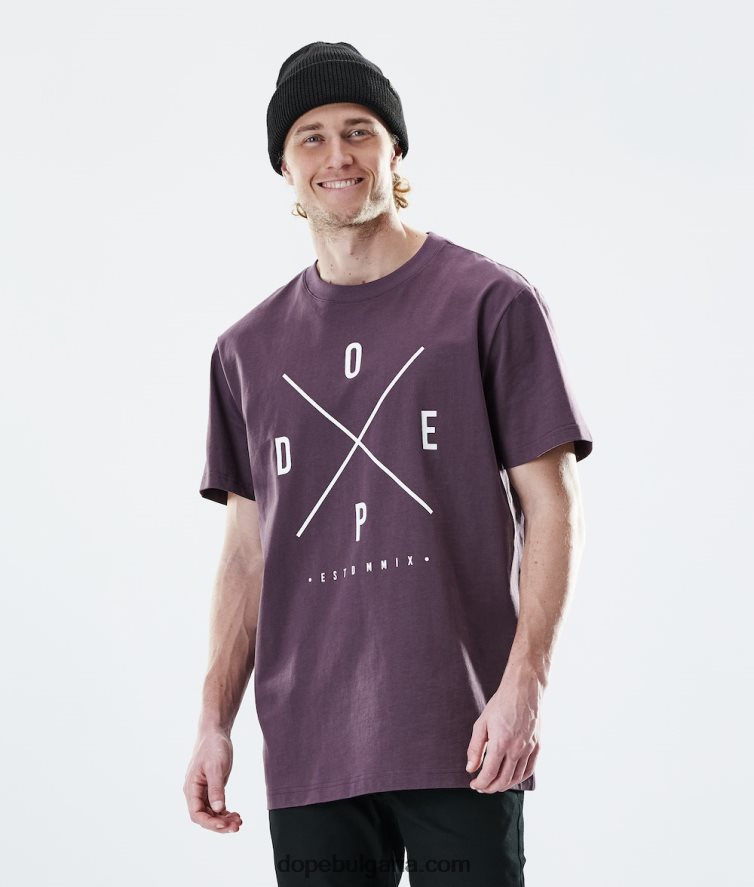 dope_d0b5d0b6d0b5d0b4d0bdd0b5d0b2d0bdd0b0_d182d0b5d0bdd0b8d181d0bad0b0_4pzp361_2_d0bfd18ad182d0b8_d0bfd0be_d0b8d0b7d0b1d0bbd0b.jpg Dope ежедневна тениска 4PZP361 2 пъти по-избледняло грозде мъже - Image 1