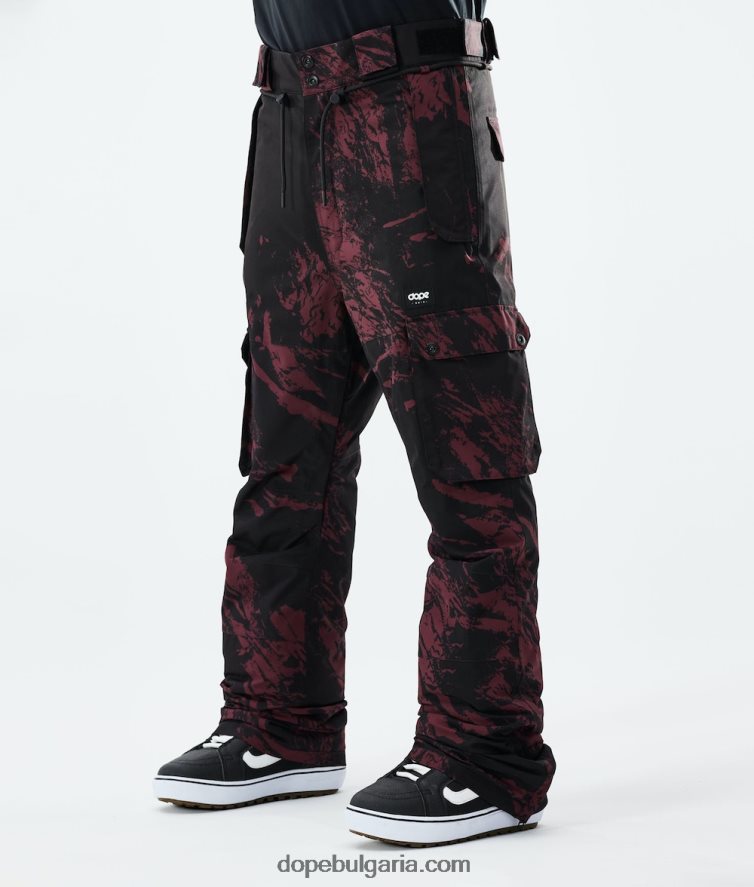 dope_d0b5d0bcd0b1d0bbd0b5d0bcd0b0d182d0b8d187d0bdd0b8_d0bfd0b0d0bdd182d0b0d0bbd0bed0bdd0b8_d0b7d0b0_d181d0bdd0bed183d0b1d0.jpg Dope емблематични панталони за сноуборд 2021 г 4PZP202 боя бордо мъже - Image 1