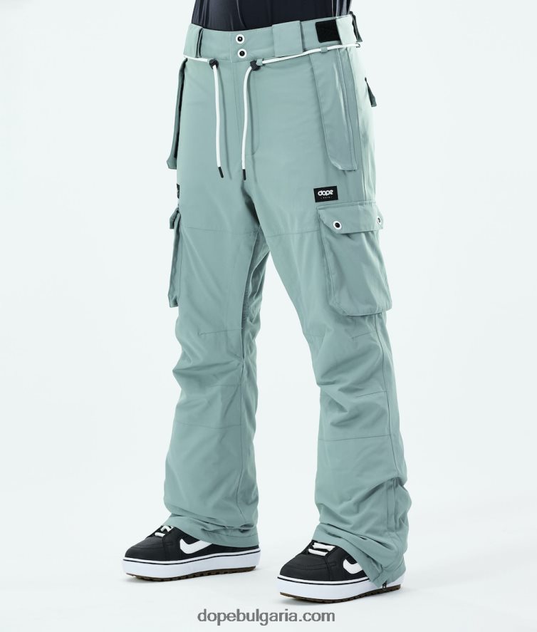 dope_d0b5d0bcd0b1d0bbd0b5d0bcd0b0d182d0b8d187d0bdd0b8_d0bfd0b0d0bdd182d0b0d0bbd0bed0bdd0b8_d0b7d0b0_d181d0bdd0bed183d0b1d0.jpg Dope емблематични панталони за сноуборд w 2021 4PZP738 избеляло зелено Жени - Image 1