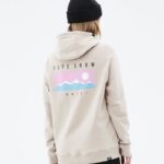 Dope обикновен w hoodie 4PZP849 диапазон пясък Жени