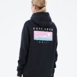 Dope обикновен w hoodie 4PZP857 диапазон черен Жени