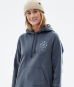 Dope обикновен w hoodie 4PZP866 2x up метален син Жени - Image 3