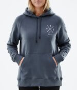 Dope обикновен w hoodie 4PZP866 2x up метален син Жени - Image 6