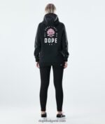 Dope обикновена качулка 4PZP865 розово черно Жени - Image 6