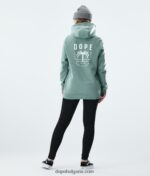 Dope обикновена качулка 4PZP873 палмово избледняло зелено Жени - Image 9