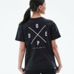 Dope обикновена тениска 4PZP881 2 пъти черно Жени