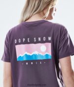 Dope обикновена тениска 4PZP882 гама избледняло грозде Жени - Image 6