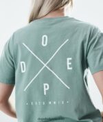 Dope обикновена тениска 4PZP884 2 пъти по-избледняло зелено Жени - Image 6