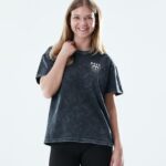 Dope обикновена тениска 4PZP885 палма избелена черна Жени