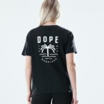 Dope обикновена тениска 4PZP887 дланово черно Жени