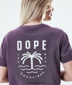 Dope обикновена тениска 4PZP894 палмово избледняло грозде Жени - Image 6