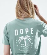 Dope обикновена тениска 4PZP898 палмово избледняло зелено Жени - Image 6