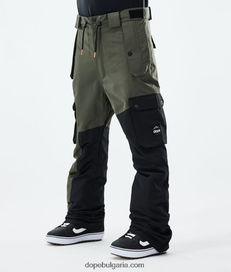 dope_d0bfd0b0d0bdd182d0b0d0bbd0bed0bdd0b8_d0b7d0b0_d181d0bdd0bed183d0b1d0bed180d0b4_adept_2021_4pzp173_d0bcd0b0d181d0bbd0b8d0bdd0.jpg Dope панталони за сноуборд adept 2021 4PZP173 маслинено зелено/черно мъже - Image 1
