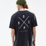 Dope стандартна тениска 4PZP352 2 пъти черно мъже