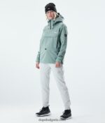 Dope туристическо яке 4PZP668 избеляло зелено Жени - Image 11