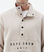 Dope удобен поларен пуловер 4PZP325 пясък мъже - Image 6