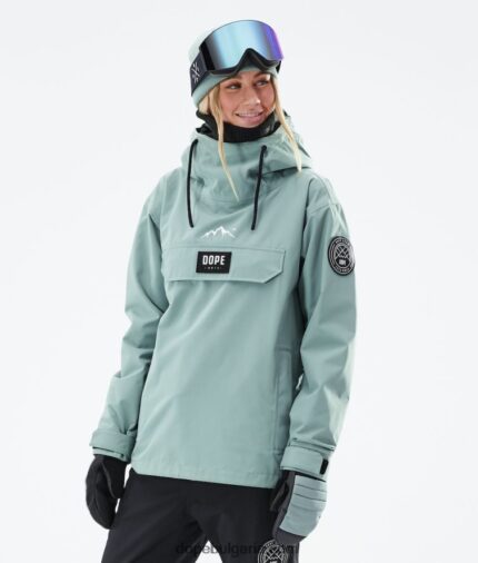 Dope яке за сноуборд blizzard w 2021 4PZP643 избеляло зелено Жени