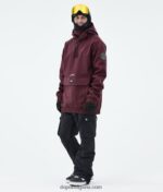 Dope яке wylie за сноуборд 4PZP86 кръпка бордо мъже - Image 4